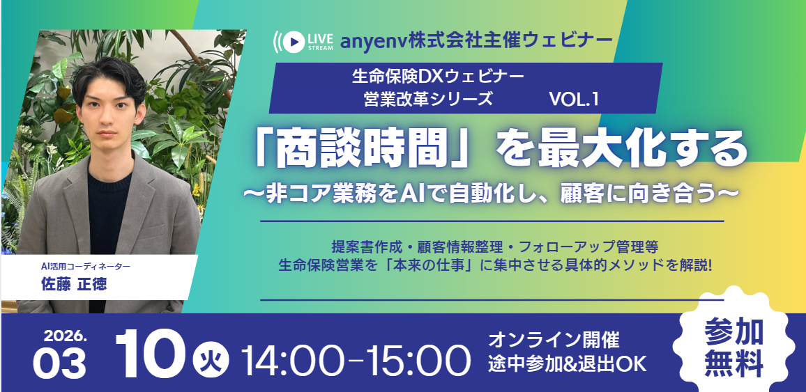 「商談時間」を最大化する